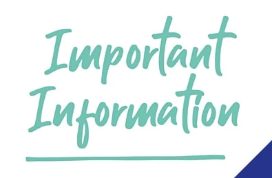 Update - Important Information